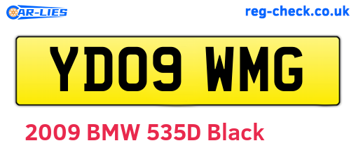 YD09WMG are the vehicle registration plates.