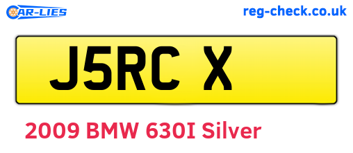 J5RCX are the vehicle registration plates.