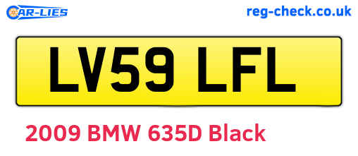 LV59LFL are the vehicle registration plates.