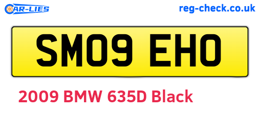 SM09EHO are the vehicle registration plates.