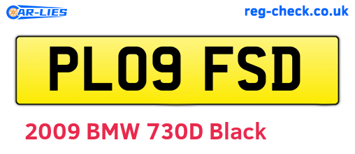 PL09FSD are the vehicle registration plates.