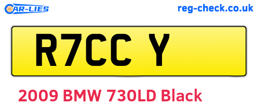 R7CCY are the vehicle registration plates.