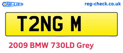 T2NGM are the vehicle registration plates.