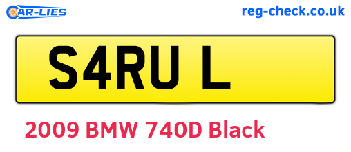 S4RUL are the vehicle registration plates.