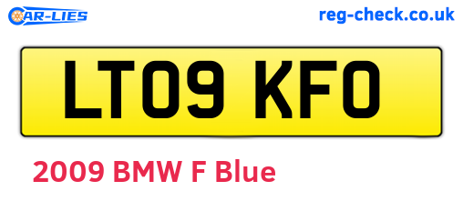 LT09KFO are the vehicle registration plates.