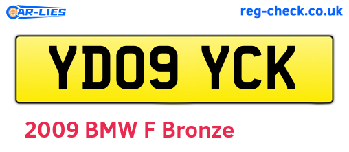 YD09YCK are the vehicle registration plates.