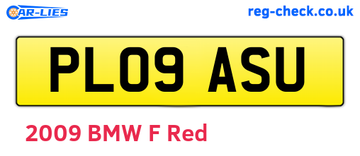 PL09ASU are the vehicle registration plates.