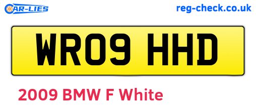 WR09HHD are the vehicle registration plates.