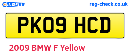 PK09HCD are the vehicle registration plates.