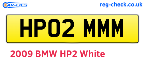 HP02MMM are the vehicle registration plates.