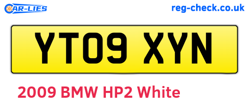 YT09XYN are the vehicle registration plates.