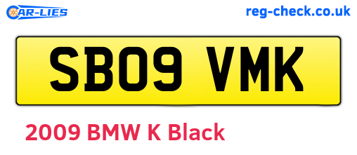 SB09VMK are the vehicle registration plates.