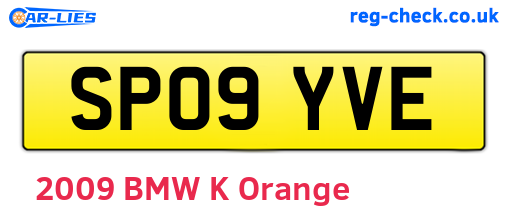 SP09YVE are the vehicle registration plates.