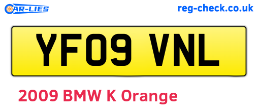 YF09VNL are the vehicle registration plates.