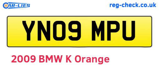 YN09MPU are the vehicle registration plates.
