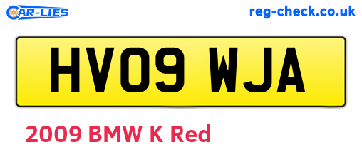 HV09WJA are the vehicle registration plates.