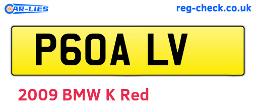 P60ALV are the vehicle registration plates.