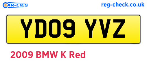 YD09YVZ are the vehicle registration plates.