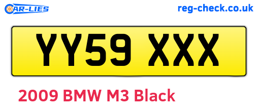 YY59XXX are the vehicle registration plates.