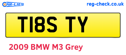 T18STY are the vehicle registration plates.