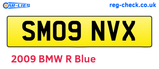SM09NVX are the vehicle registration plates.