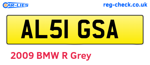 AL51GSA are the vehicle registration plates.