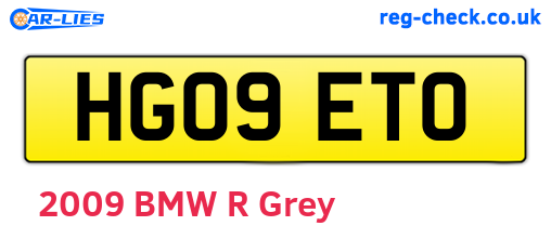HG09ETO are the vehicle registration plates.