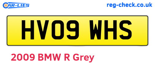 HV09WHS are the vehicle registration plates.