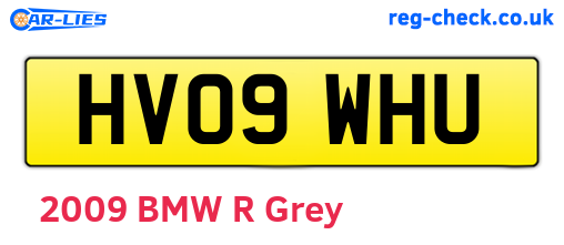 HV09WHU are the vehicle registration plates.