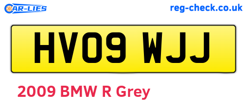 HV09WJJ are the vehicle registration plates.