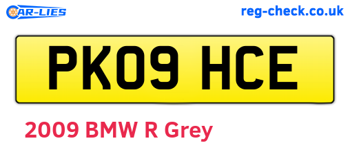 PK09HCE are the vehicle registration plates.