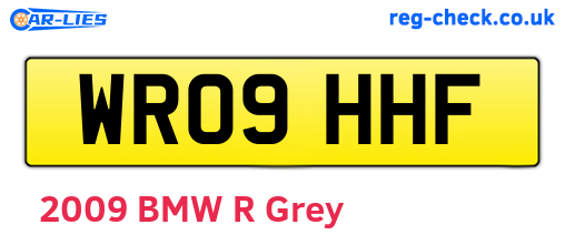WR09HHF are the vehicle registration plates.