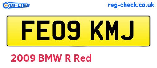 FE09KMJ are the vehicle registration plates.
