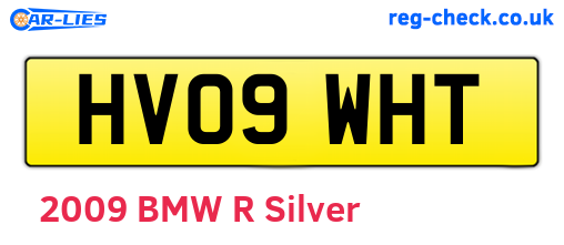 HV09WHT are the vehicle registration plates.