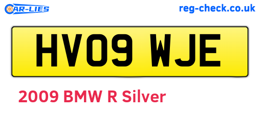 HV09WJE are the vehicle registration plates.