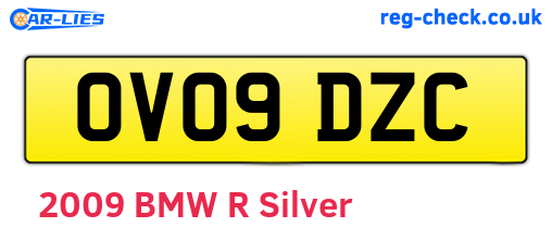 OV09DZC are the vehicle registration plates.