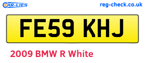 FE59KHJ are the vehicle registration plates.