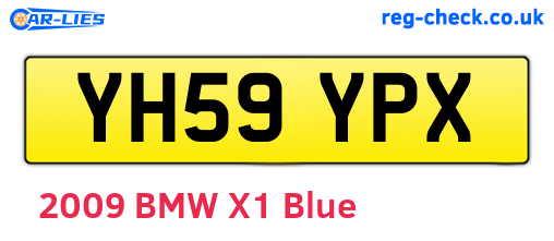 YH59YPX are the vehicle registration plates.