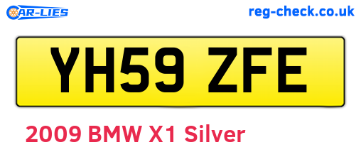 YH59ZFE are the vehicle registration plates.