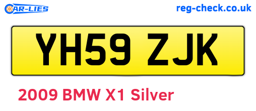 YH59ZJK are the vehicle registration plates.