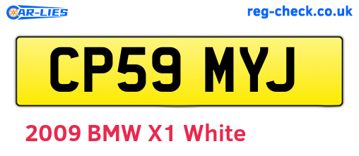 CP59MYJ are the vehicle registration plates.