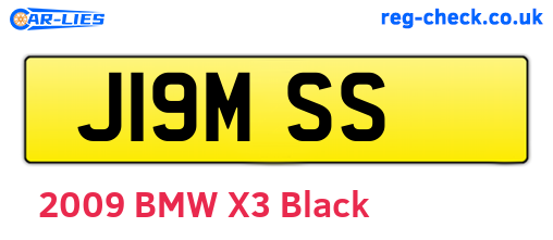J19MSS are the vehicle registration plates.