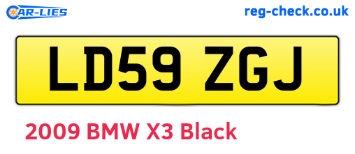 LD59ZGJ are the vehicle registration plates.
