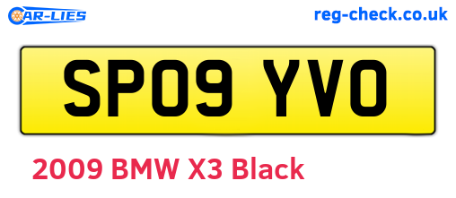 SP09YVO are the vehicle registration plates.