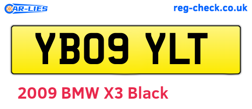 YB09YLT are the vehicle registration plates.