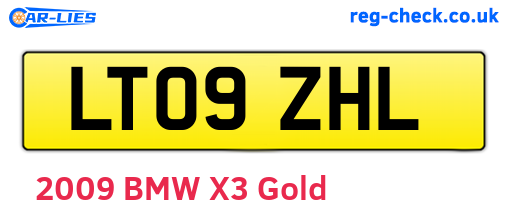 LT09ZHL are the vehicle registration plates.