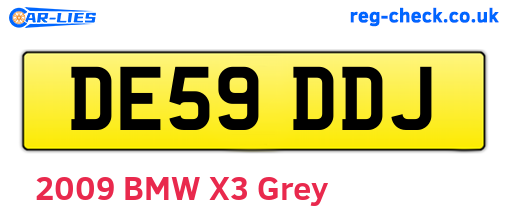 DE59DDJ are the vehicle registration plates.