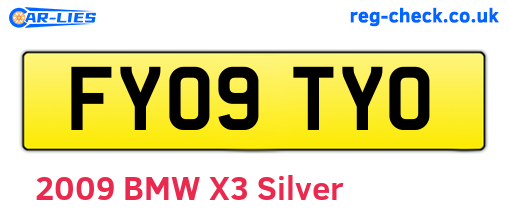 FY09TYO are the vehicle registration plates.