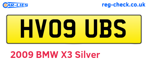 HV09UBS are the vehicle registration plates.