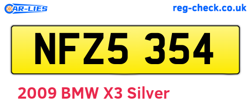 NFZ5354 are the vehicle registration plates.
